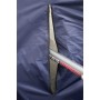 preston 50inch flat back brolly with zips close up