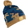 RidgeMonkey Camo Bobble Hat Brown / Blue