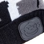 RidgeMonkey Camo Bobble Hat Black / White Logo