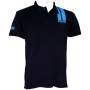 Rive Aqua Stripe Black Polo