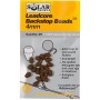 Solar Leadcore Backstop Beads 4mm Brown