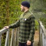 Aqua Products LS Green Check Flannel Shirt 1