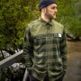 Aqua Products LS Green Check Flannel Shirt 2