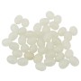 Cox & Rawle Luminous Soft Oval White Attractor Beads