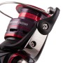 Daiwa 20 Crossfire Reel Black Red Close Up 2