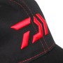 Daiwa Black'N'Red Fishing Cap Close Up 1