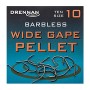 Drennan Barbless Wide Gape Pellet Hooks Size 10
