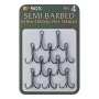 Drennan E-Sox Extra Strong Pike Fishing Trebles Semi Barbed 
Size 4