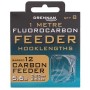 Drennan Carbon Feeder Flurocarbon Feeder Rig 1m Size 12