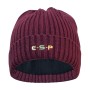 ESP Knitted Head Case Fishing Hat Maroon Front
