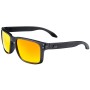 Fortis Bays Matte Black Frame Fishing Sunglasses Brown Fire Lens