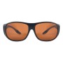Fortis OverWraps Fishing Sunglasses Brown Front