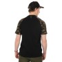 Fox Black / Camo Raglan Fishing T-Shirt Back