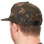 Fox Camo Flat Peak Snapback Fishing Cap Back View