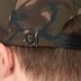 Fox Camo Flat Peak Snapback Fishing Cap Close Up Back