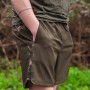 Fox Camo Logo Khaki Swim Shorts Close Up 4