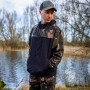 Fox Camo Logo Lightweight Split Zip Hoodie In Use 3