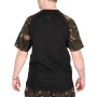 Fox Camo Logo Outline Black T-Shirt In Use 3