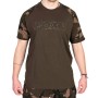 Fox Camo Logo Outline Khaki T-Shirt
