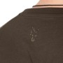 Fox Camo Logo Outline Khaki T-Shirt Close Up 1