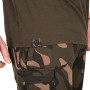 Fox Camo Logo Outline Khaki T-Shirt Close Up 5