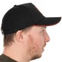 Fox Collection Black & Orange Baseball Cap Side View