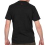 Fox Collection Black & Orange Lightweight Fishing T-Shirt Back