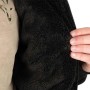 Fox Collection Black & Orange Sherpa Jacket Close Up 2