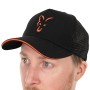 Fox Collection Black & Orange Trucker Fishing Cap Angled