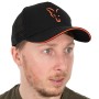 Fox Collection Black & Orange Trucker Fishing Cap Front