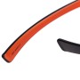 Fox Collection Black & Orange Wraps Fishing Sunglasses Close Up 3