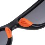 Fox Collection Black Orange Sunglasses - Grey Lens 3