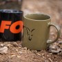 Fox Collection Green & Black Ceramic Mug 1