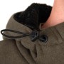 Fox Collection Green & Black Sherpa Jacket Close Up 1