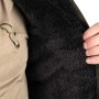 Fox Collection Green & Black Sherpa Jacket Close Up 2