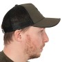 Fox Collection Green & Black Trucker Fishing Cap Side View 2