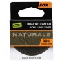 Fox Edges Naturals Braided Leader Shock & Snag 20m