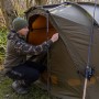 Fox Frontier Lite Fishing Shelter Infill Panel In Use