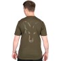 Fox Khaki Fox Head Logo T-Shirt