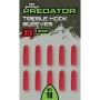 Fox Rage Predator Red Treble Hook Sleeves 1