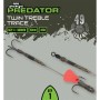 Fox Rage Predator Twin Treble Traces 52cm 40lb 2