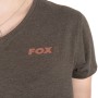 Fox Womans Fishing V Neck T-Shirt Close Up 3