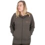 Fox Womans Fishing Zipped Hoodie Front