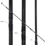 Grandeslam World Class 15-17ft Transformer Carbon Waggler Rod Rings