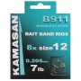 Kamasan B911 Hooks To Nylon with Bait Bands