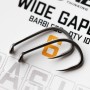 Korda Basix Wide Gape Hooks Size 6 Barbless Close Up