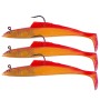 Kiddy Sidewinder Super Solid Sandeel Lures Rhubarb - Custard
