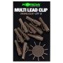 Korda Multi Lead Clips Gravel/Clay
