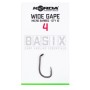 Korda Basix Wide Gape Hooks Size 4 Micro Barbed
