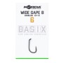 Korda Basix Wide Gape Hooks Size 6 Barbless
